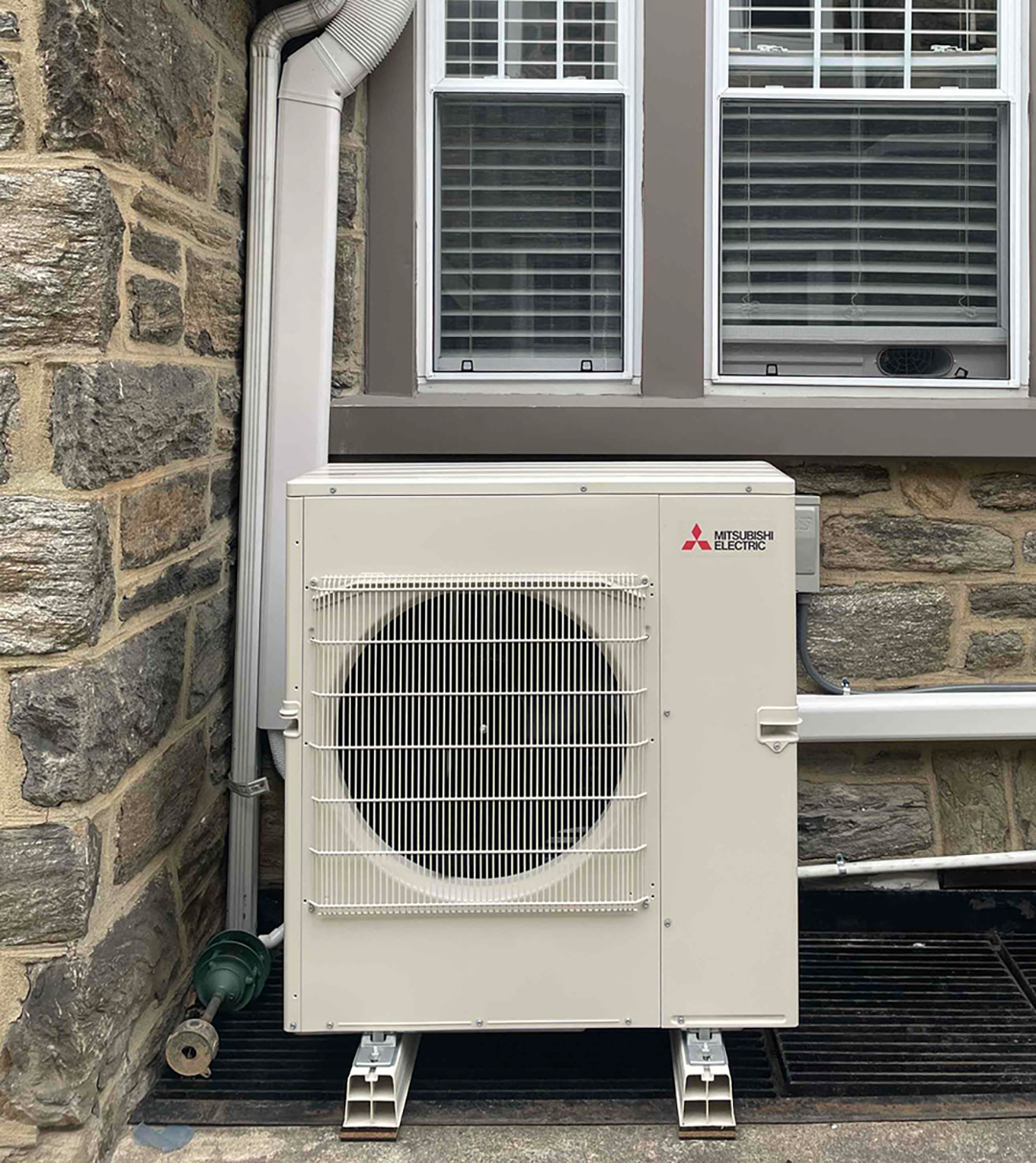 heat-pumps-005 heat pump in historic home in Philadelphia PA